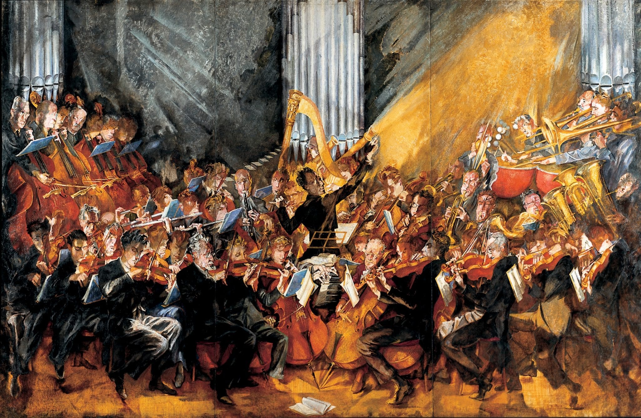 Традиции слушания музыки в прошлых веках. Симфонический оркестр 19 века. Музыканты оркестр живопись 19 века. Оркестр 18 века.