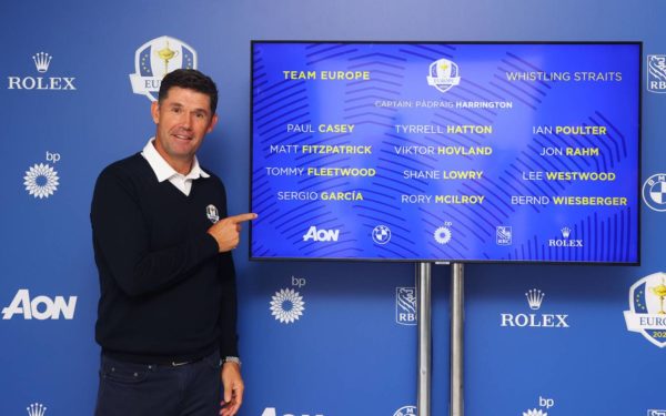 European team for the Ryder Cup