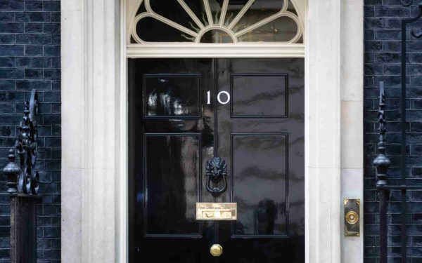 Front door to Number 10 Downing Street