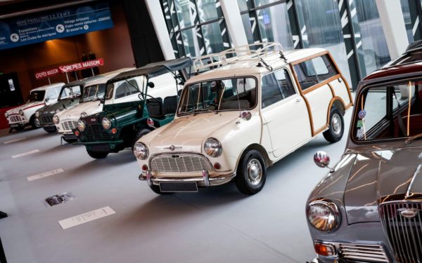 Austin Mini Countryman during the Retromobile Show, from February 5 to 10, 2019 at Paris, France
