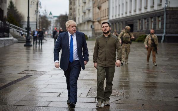 Boris Johnson meets Volodomyr Zelenskyy in Ukraine