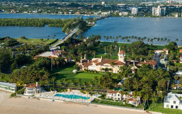 Mar-a-Lago club mansion, Florida. Residence of Donald Trump.