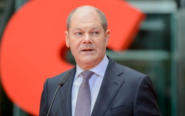 Berlin, 2018-03-09: Olaf Scholz pictured at a meeting in Berlin
