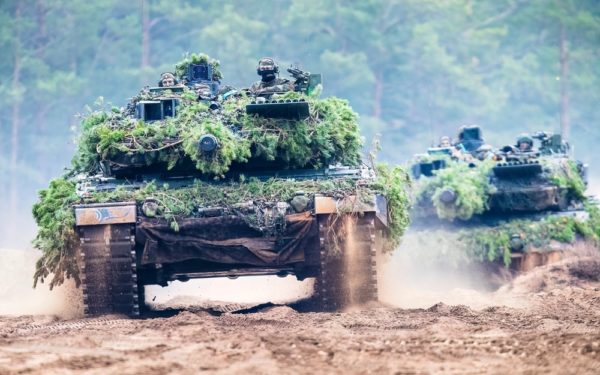 Leopard-2 tanks in Lithuania.