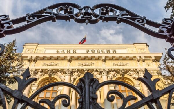 The Bank of Russia, Moscow (via Sergey Dobrydnev/ Shutterstock)