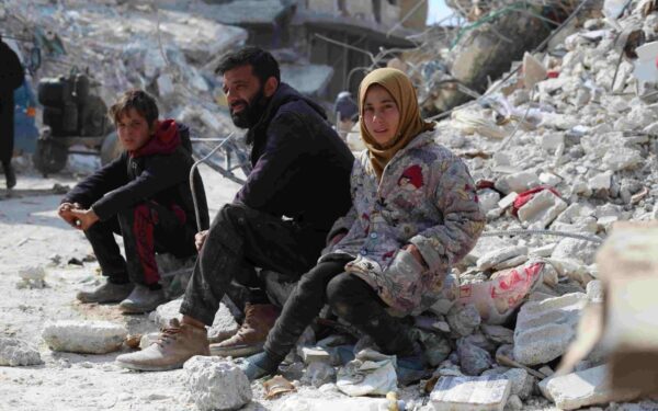 People search through the rubble for loved ones who were lost in the earthquake in Syria and Turkey.