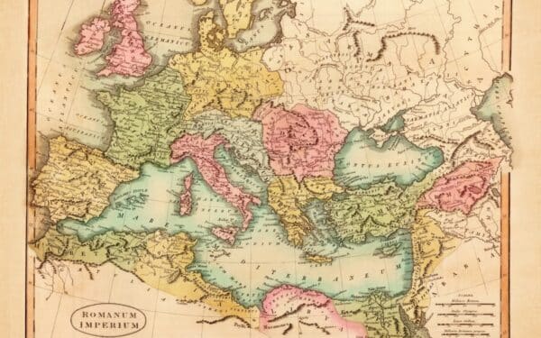 Vintage old map of Europe published in 1811