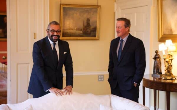 James Cleverly with David Cameron, who has replaced him as Foreign Secretary. (via Number 10 Flickr)