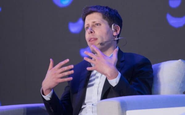 OpenAI CEO Sam Altman attends the artificial intelligence(AI) Revolution Forum in Taipei on September 25, 2023.