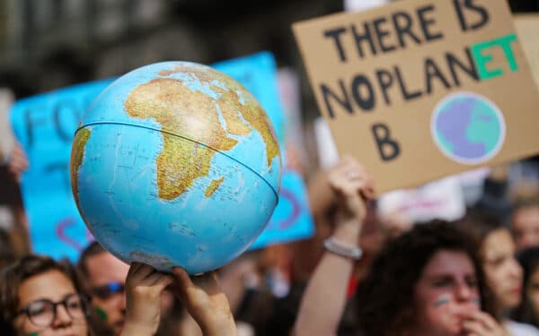Climate march in support of net zero