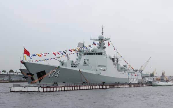 Chinese Navy destroyer "Haifa" (Massimo Vernicesole via Shutterstock)