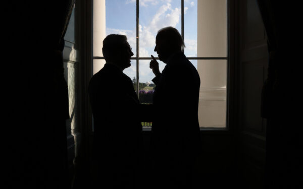 Keir Starmer meets Joe Biden for a bilateral at The White House. (Number 10 Downing St via Flickr)