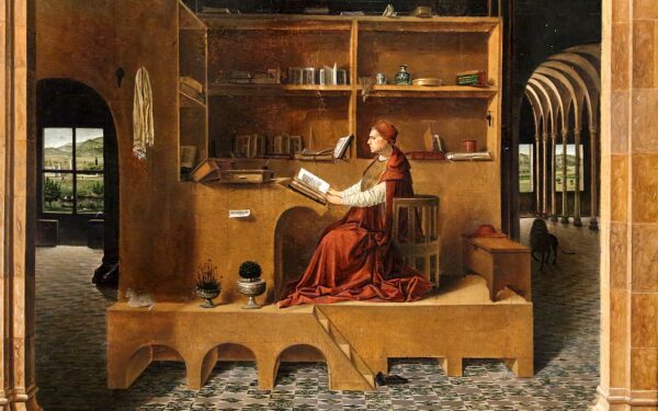 Antonello da Messina c.1430 -1479 St Jerome in his Study c. 1475 Oil on lime panel 18 14 ½ in.x (45.7 x 36.2 cm.) National Gallery, London