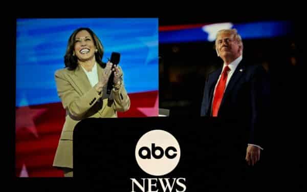 Kamala Harris and Donald Trump will air on ABC news in Philadelphia,