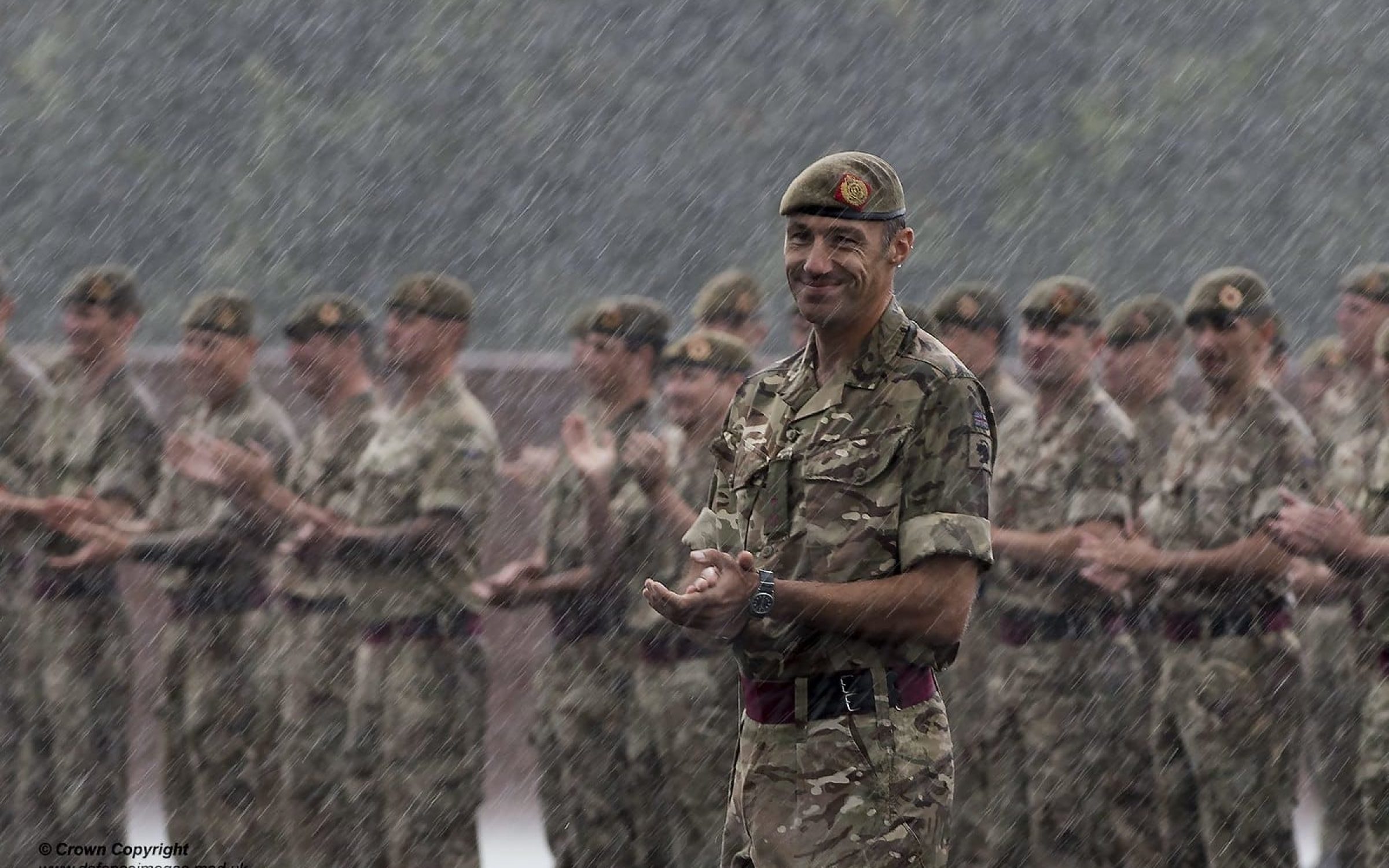 British soldiers, amid discussions on defence spending