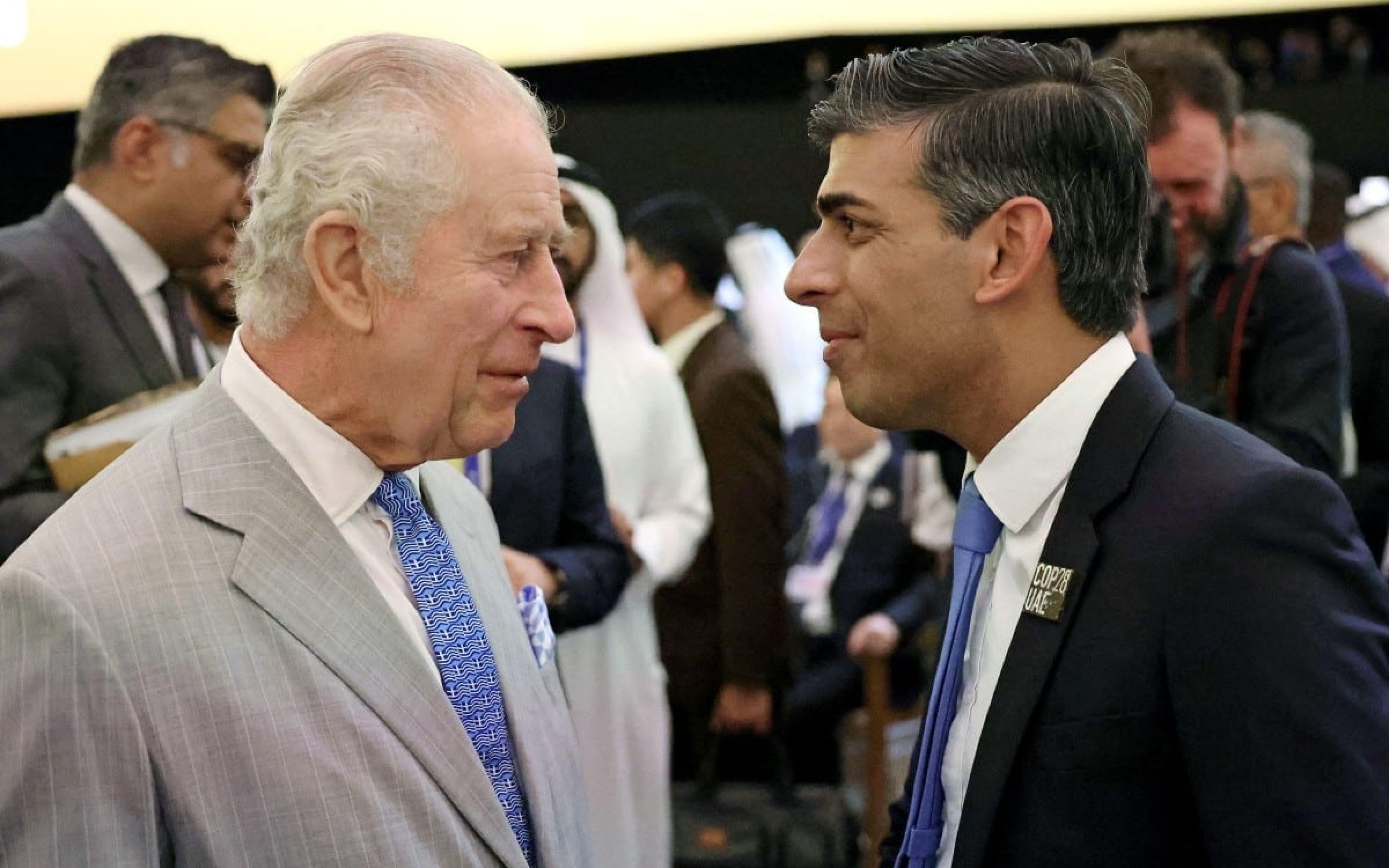 King Charles and Rishi Sunak at COP28 in Dubai