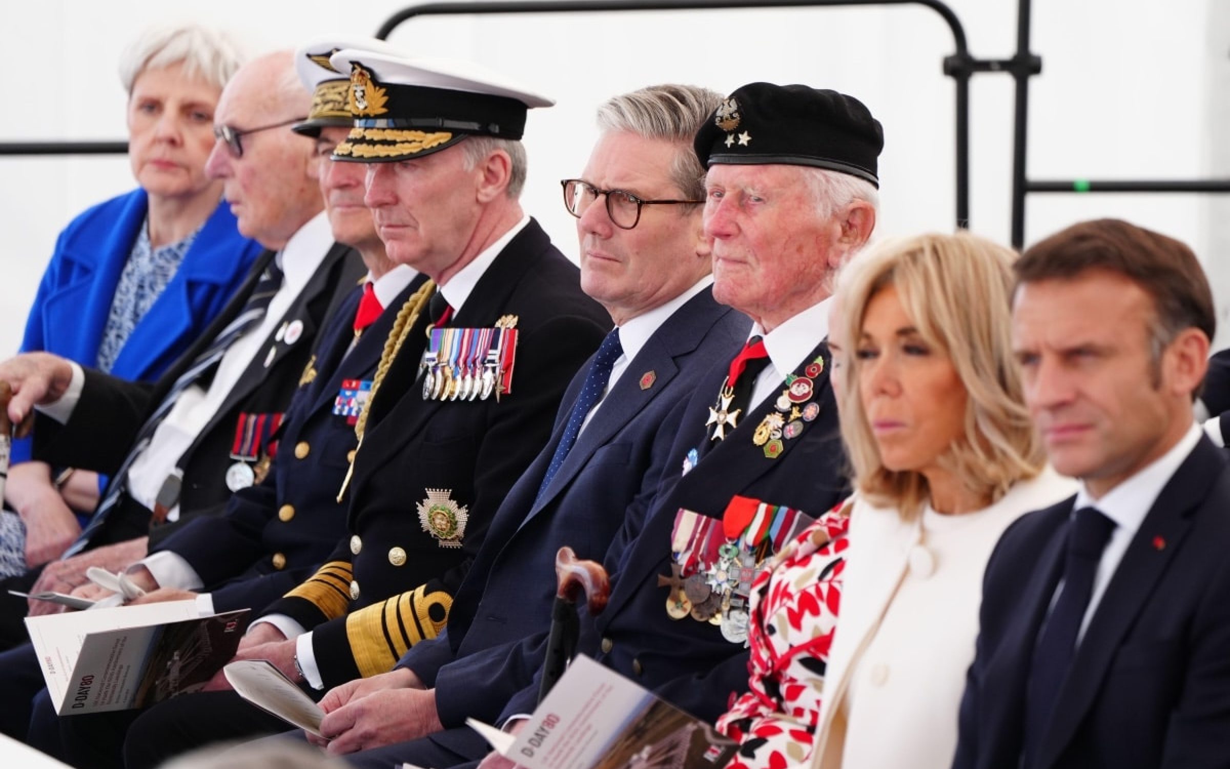 Labour leader Sir Keir Starmer during the UK national commemorative event for the 80th anniversary of D-Day, held at the British Normandy Memorial in Ver-sur-Mer, Normandy, France. Picture date: Thursday June 6, 2024.
