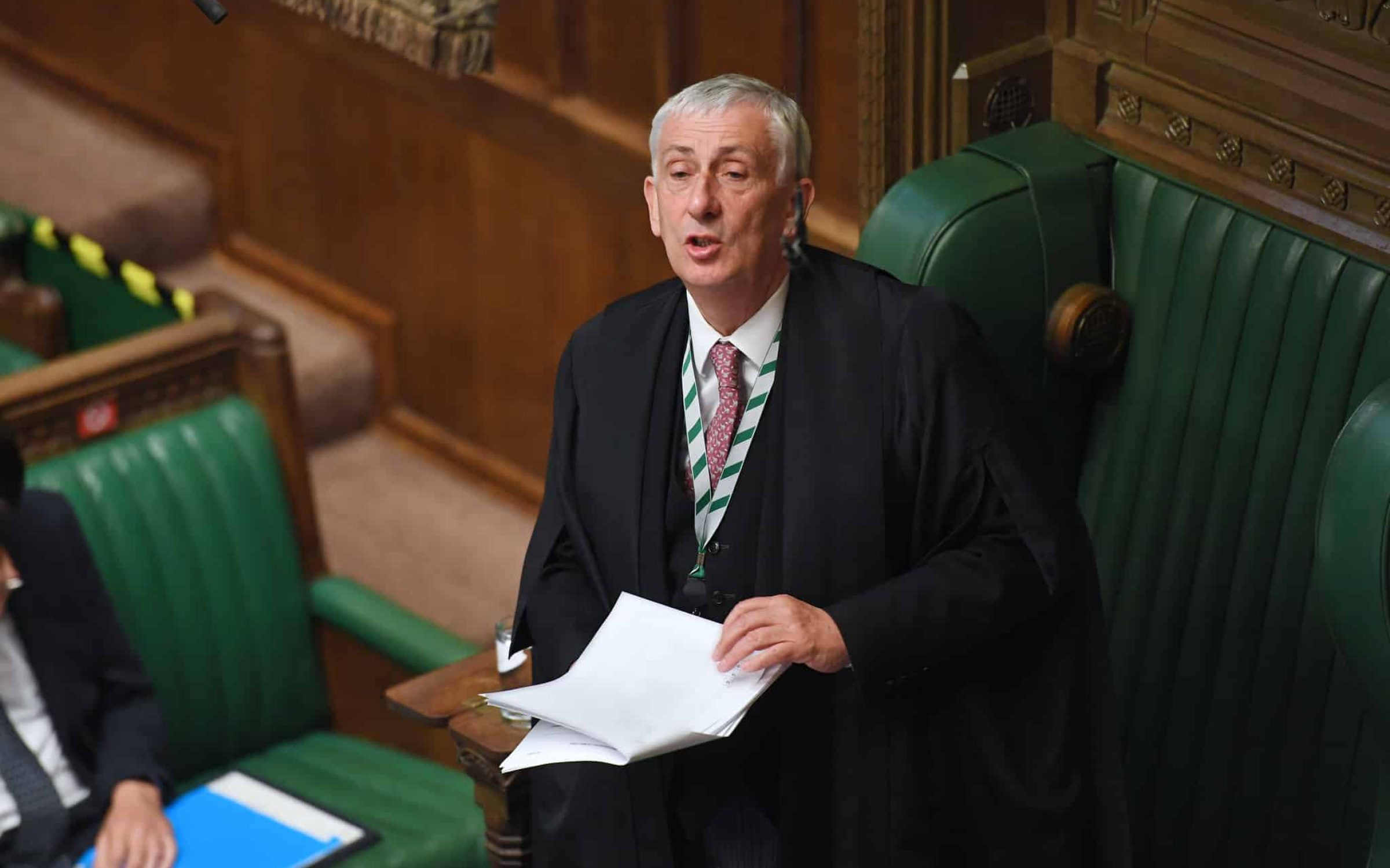 Sir Lindsay Hoyle, Speaker of the House of Commons, who broke parliamentary convention to protect safety of Labour MPs ( via UK Parliament / Jessica Taylor)