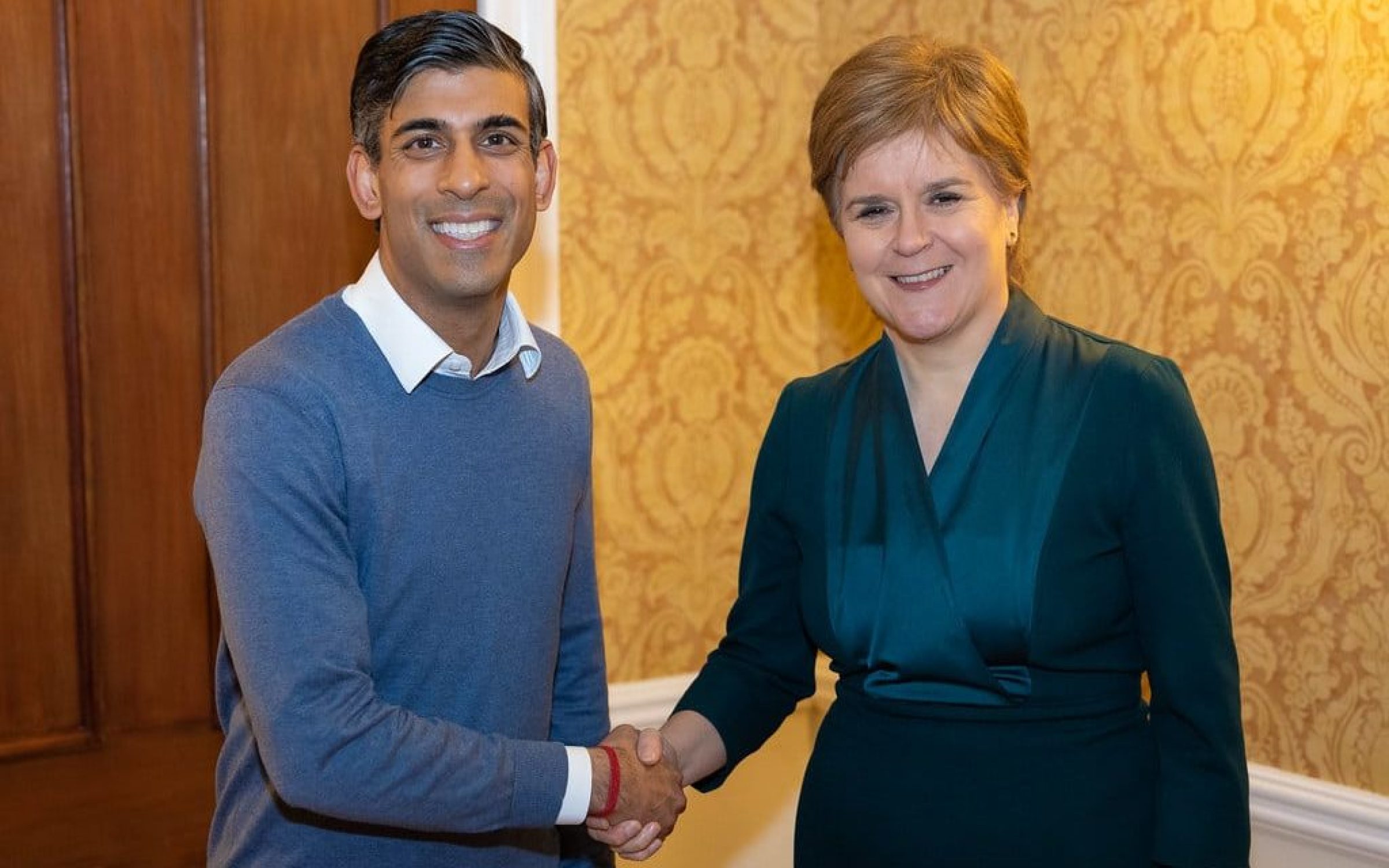 12/01/2023. Inverness, United Kingdom. The Prime Minister Rishi Sunak and Scotland's First Minister Nicola Sturgeon in Inverness, Scotland.