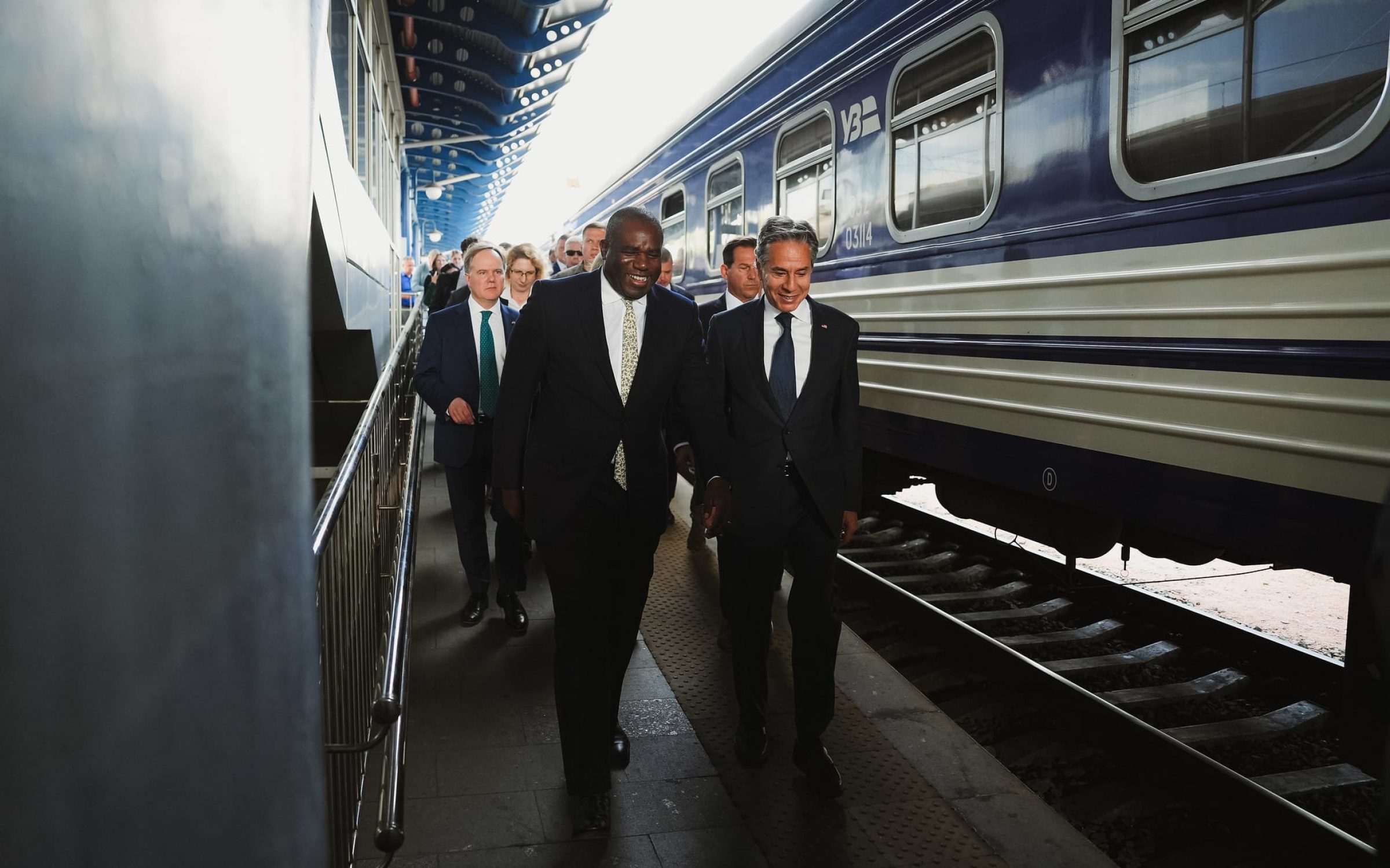 David Lammy and Antony Blinken in Ukraine (via FCDO/ Flickr)