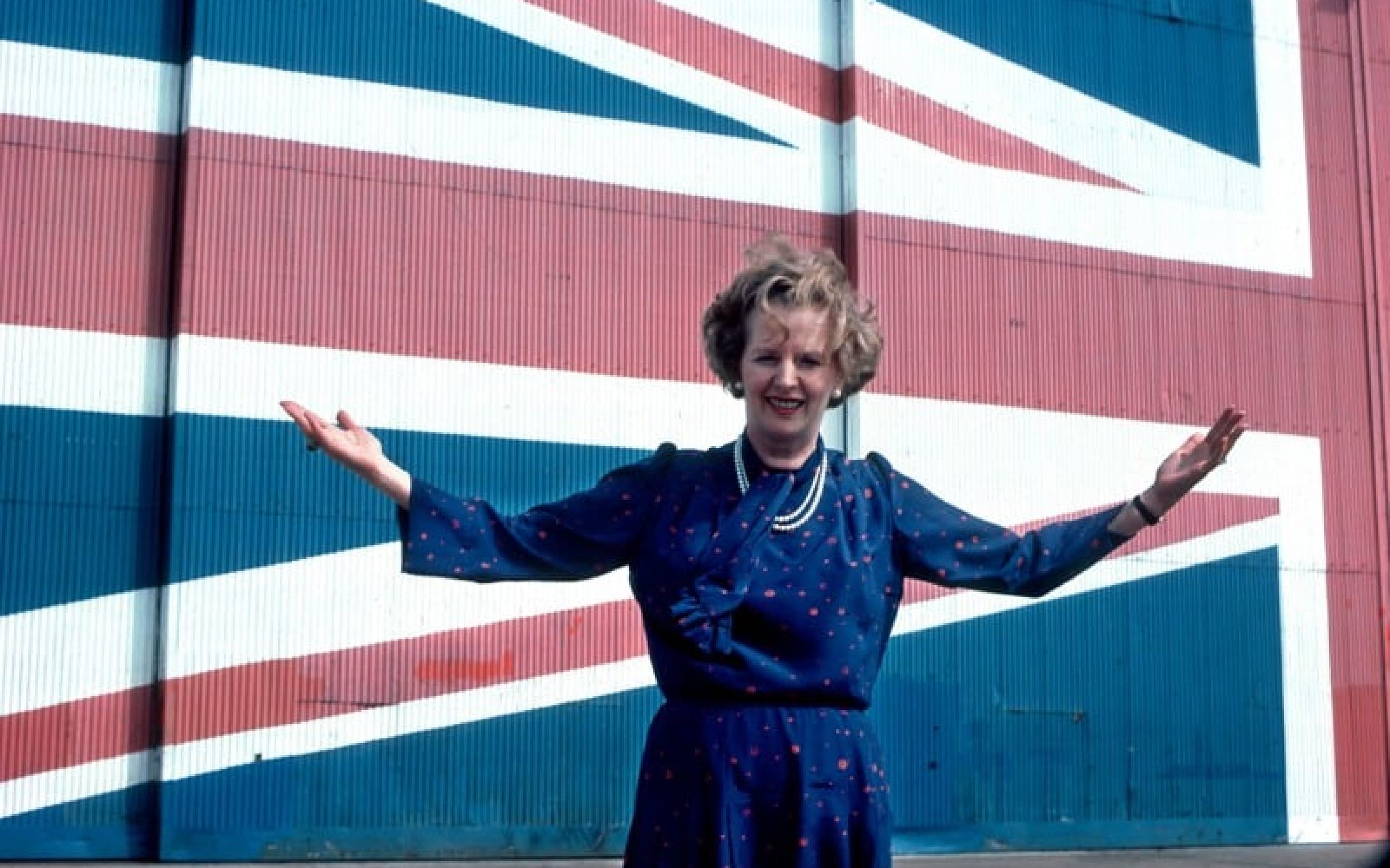 Margaret Thatcher on her election campaign, 1983