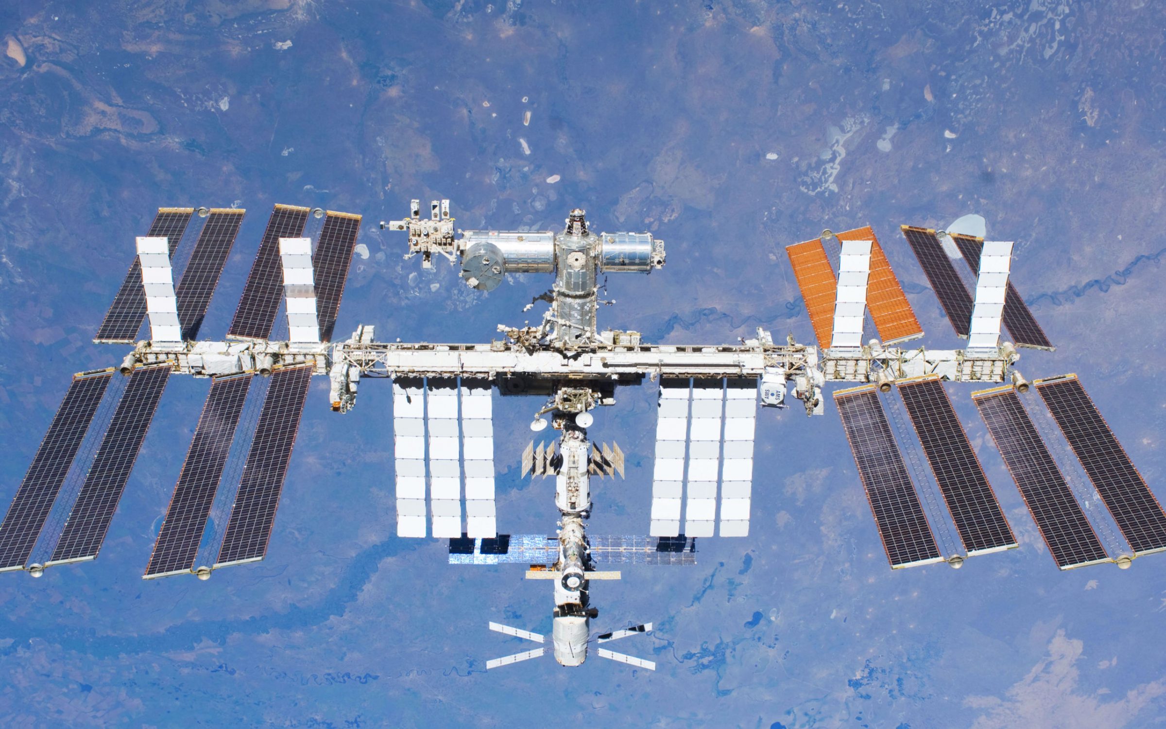NASA image of International Space Station (ISS) (Dennis Hallinan vis Alamy)