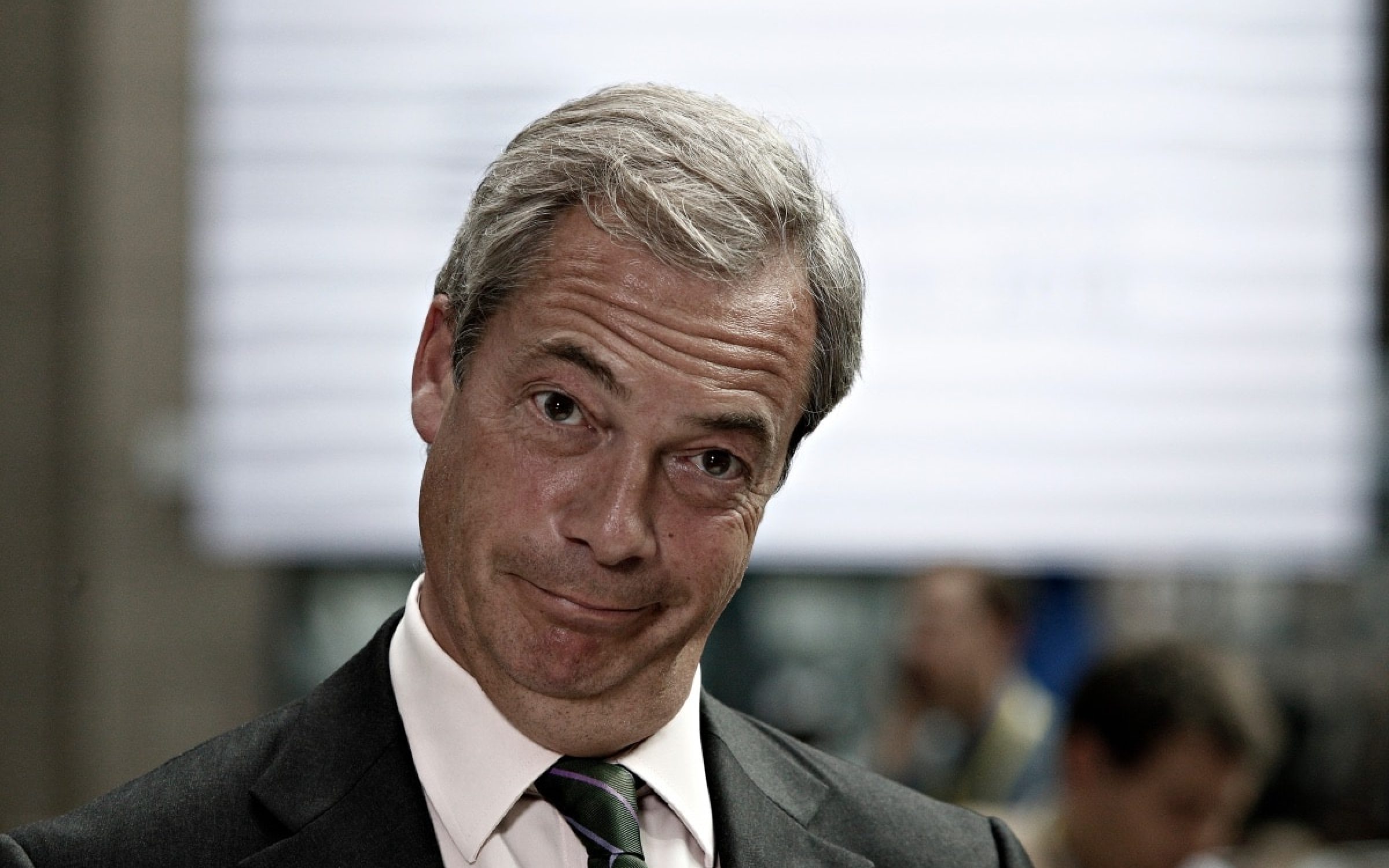 Member of the European Parliament, Nigel Farage arrives for a summit of European Union (EU) leaders in Brussels, Belgium on June 28, 2016.