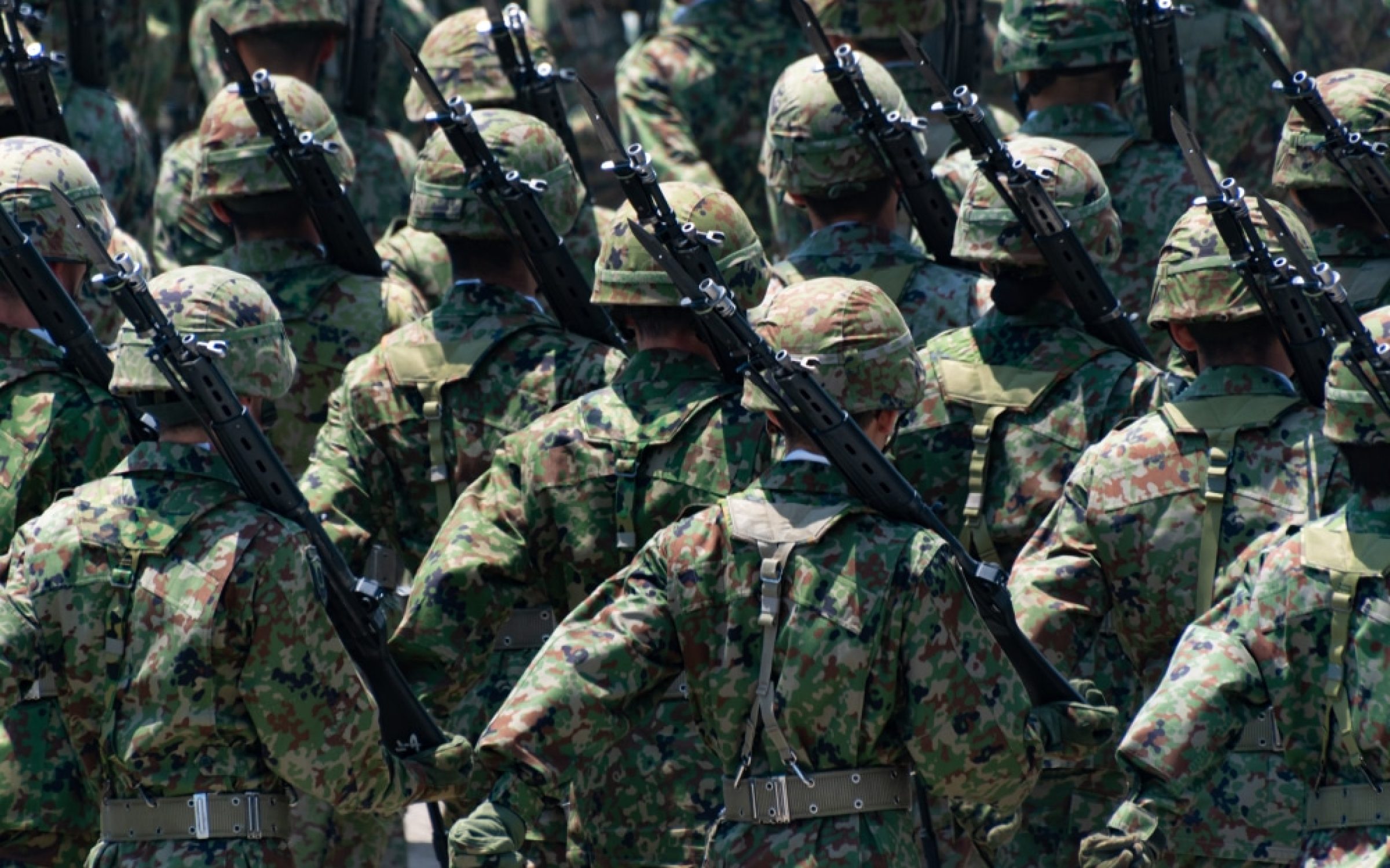 Japan's Ground Self Defense Force (via Josiah/Shutterstock) Japan military/soldiers