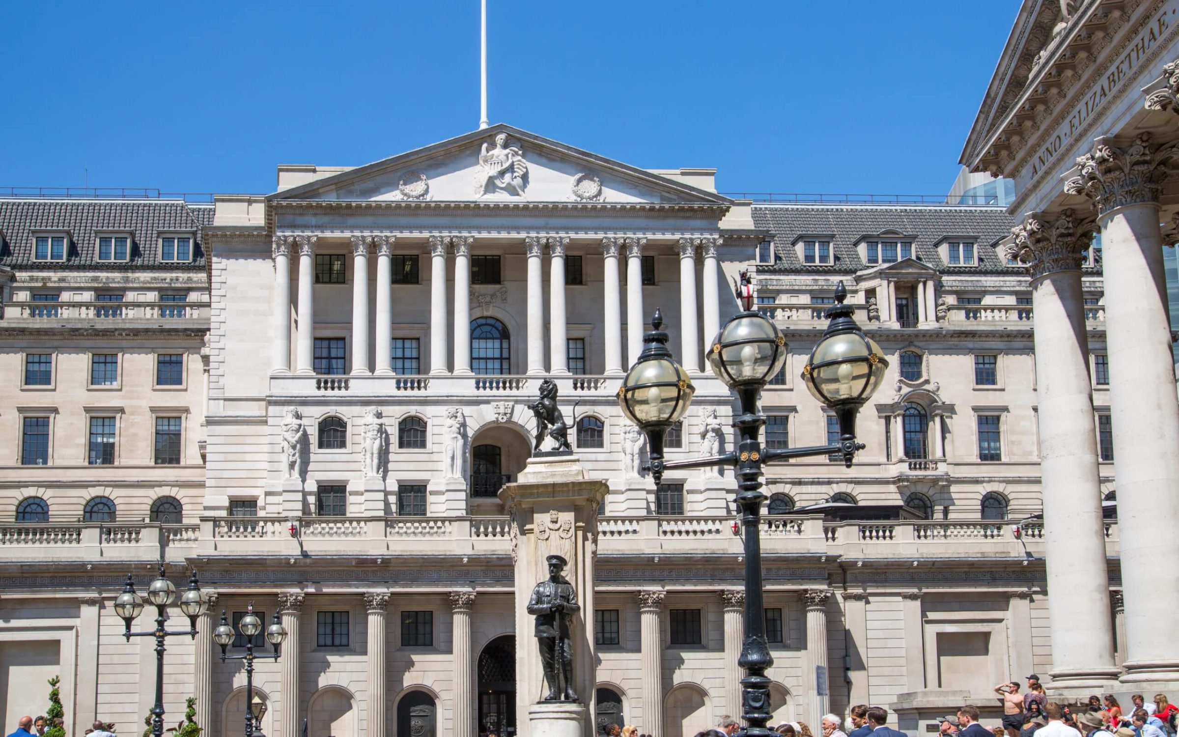 London, UK - 25 April, 2019: Bank of England in the City of London.