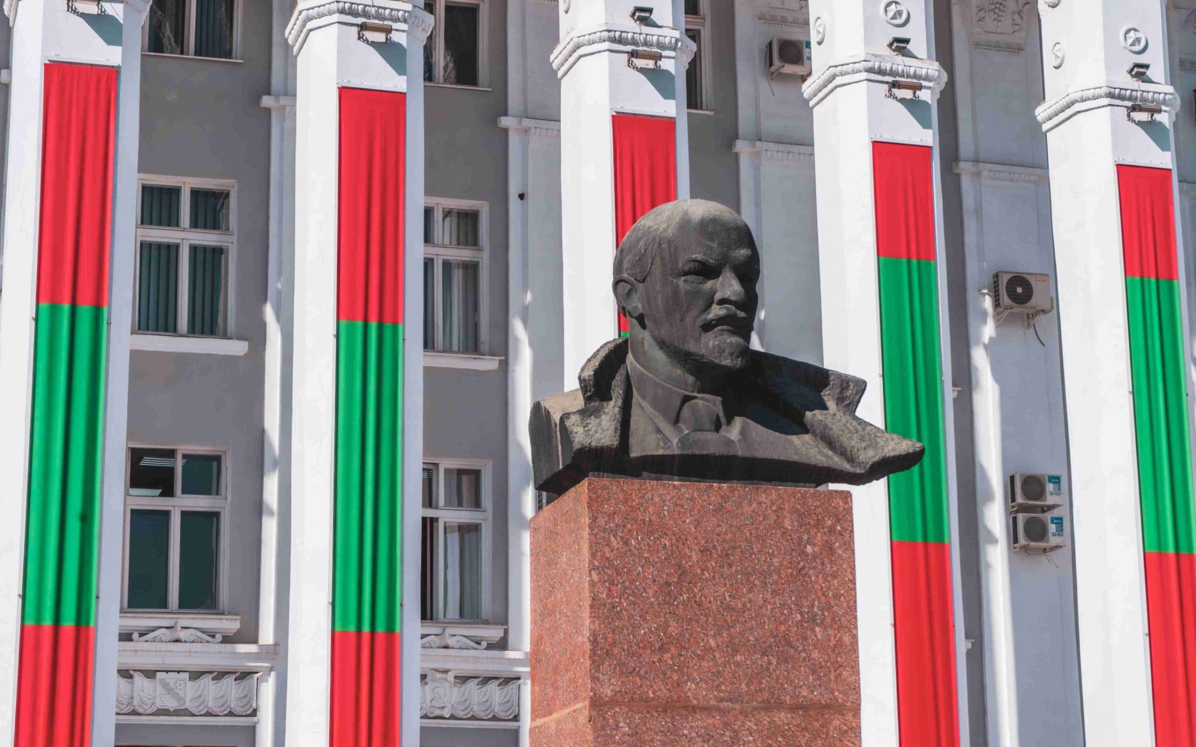 Statue of Vladimir Lenin in Tiraspol. Transnistria
