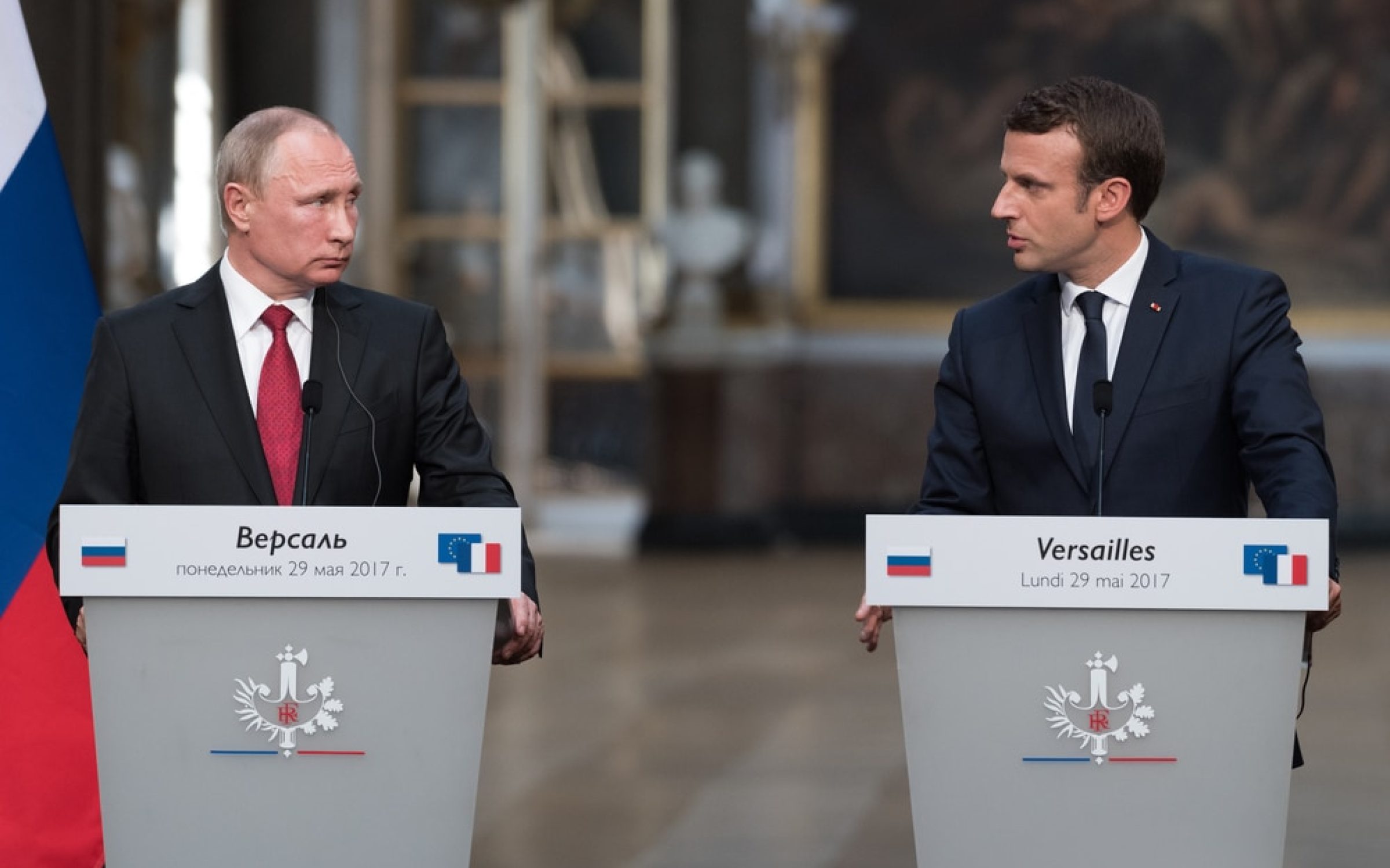 Macron and Putin, before Ukraine war