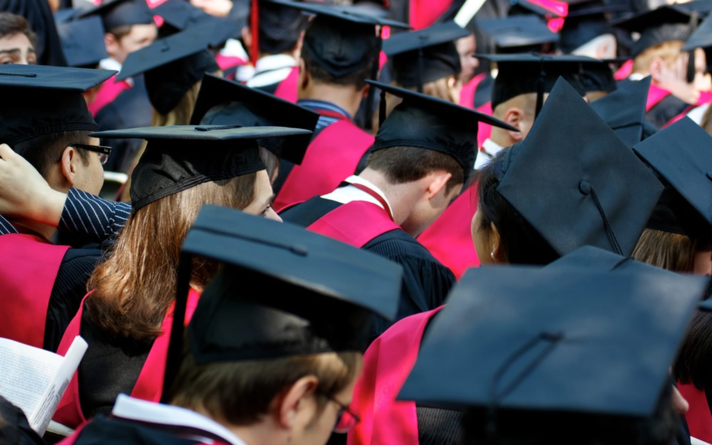 Student graduates, who now have vast student loans and debt