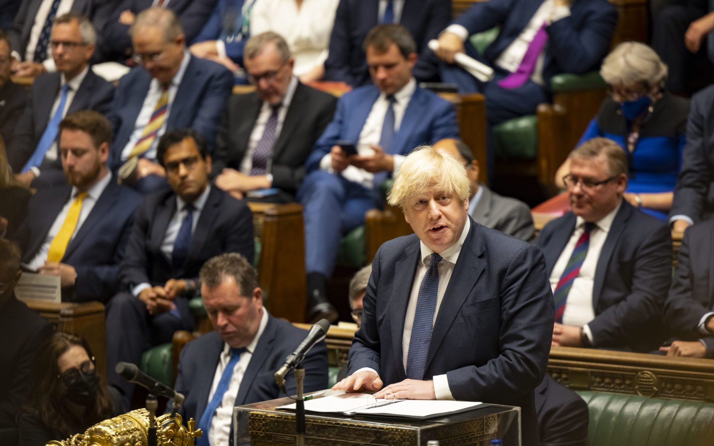 Boris Johnson speaks about Afghanistan at the House of Commons